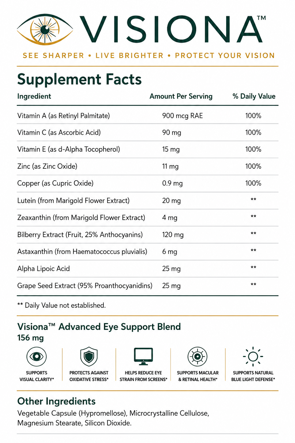 Visiona™ – Premium Vision Support Formula